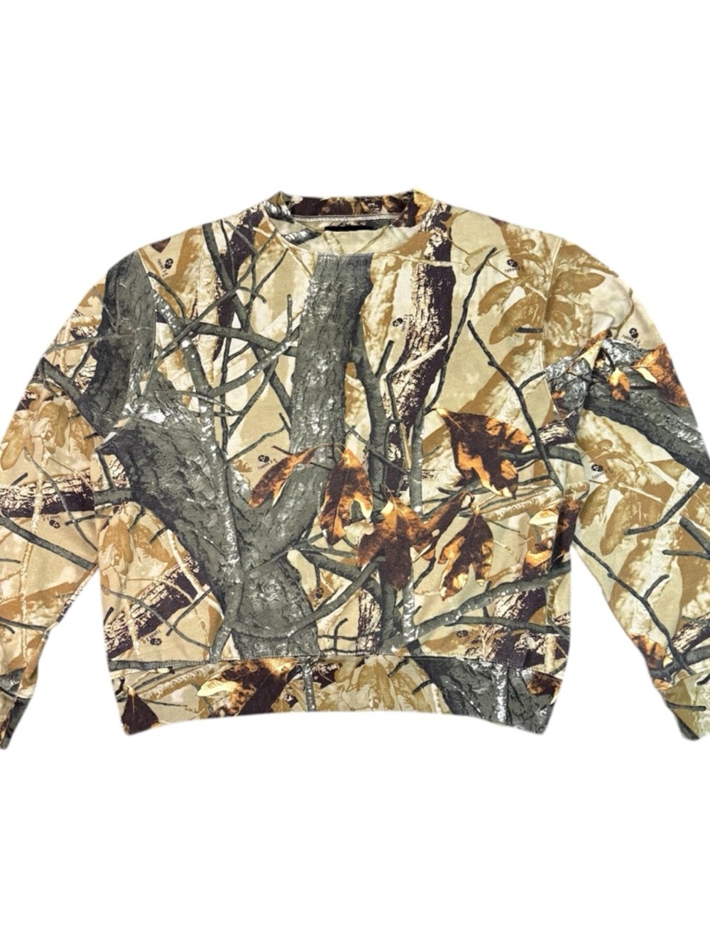 Outfitters Ridge Mens Camo Crewneck L Y2K Outdoor Hunting Camouflage Streetwear